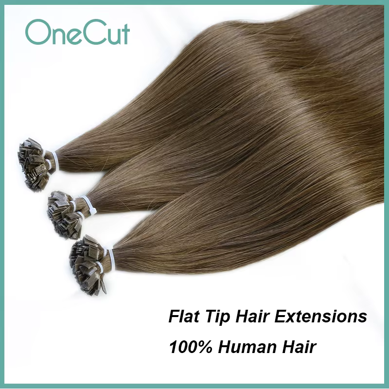 Extensions de cheveux à pointe plate