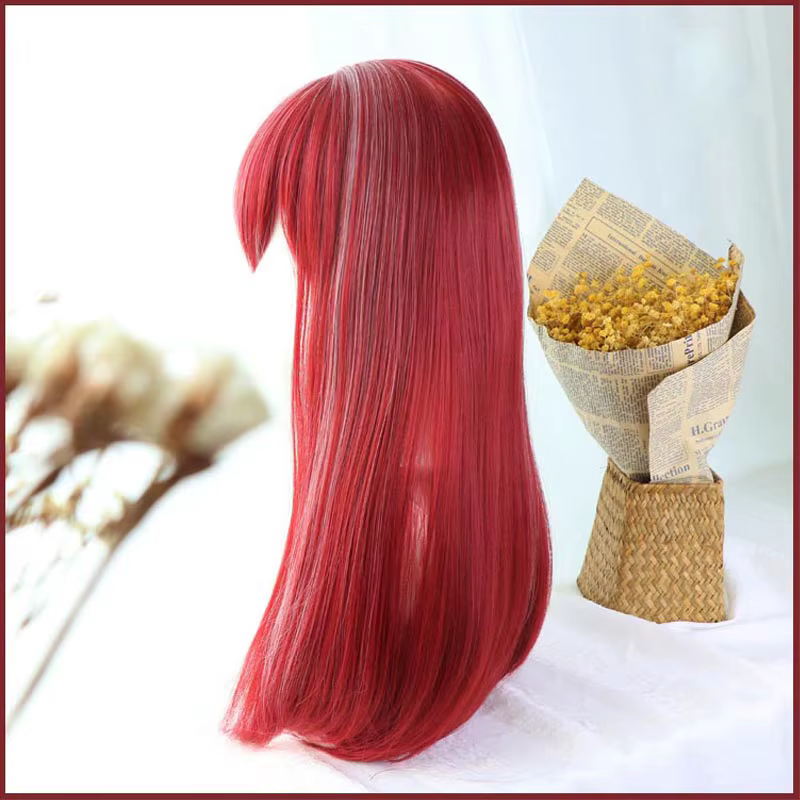 Perruque Longue Lolita avec Bonnet pour Femme