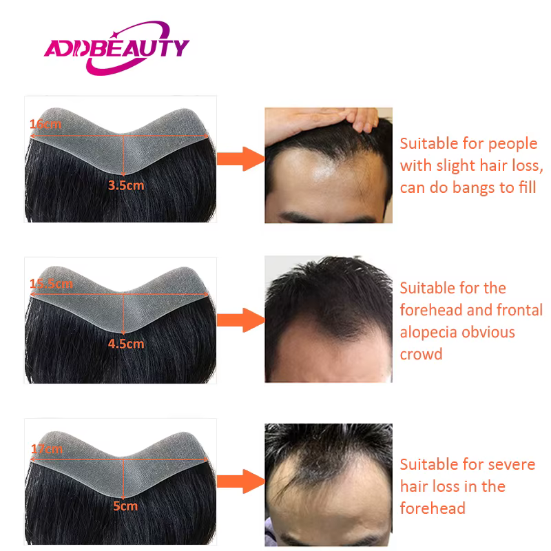 Perruque Remy 100% cheveux humains pour homme