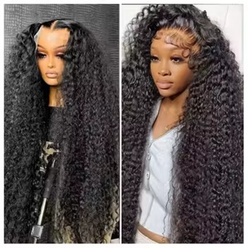 Perruque Lace Front Wig synthétique bouclée et crépue