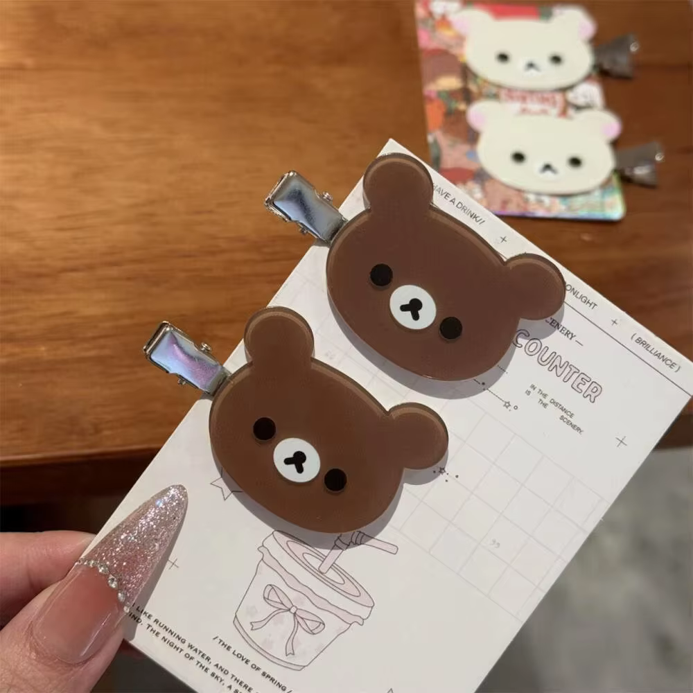 Pinces à cheveux ours décontractées