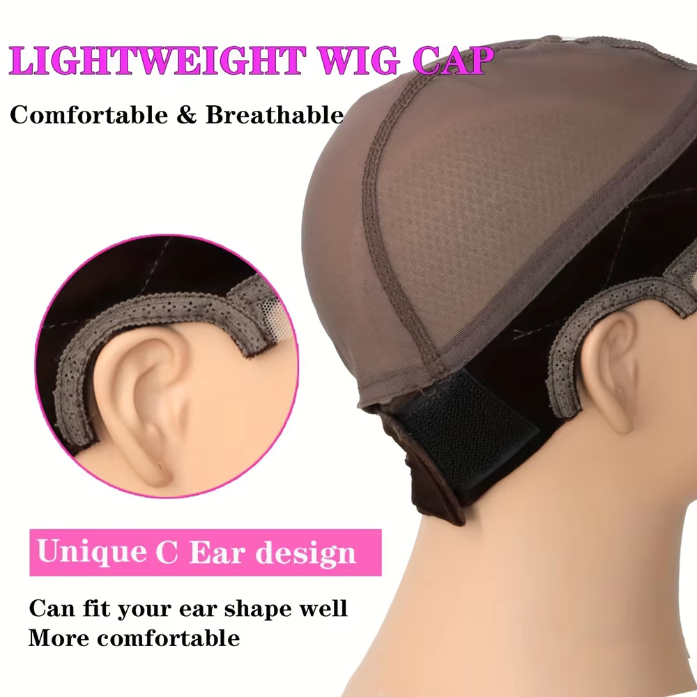 Bonnet de perruque invisible en dentelle respirante