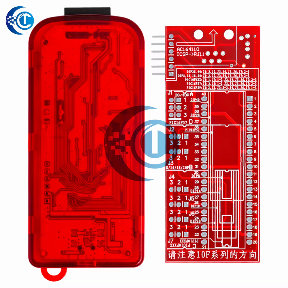 PICKIT3 PICKIT3.5 PICKIT 3 programmeur programmation hors ligne puce de microcontrôleur PIC + siège adaptateur de programmeur PIC