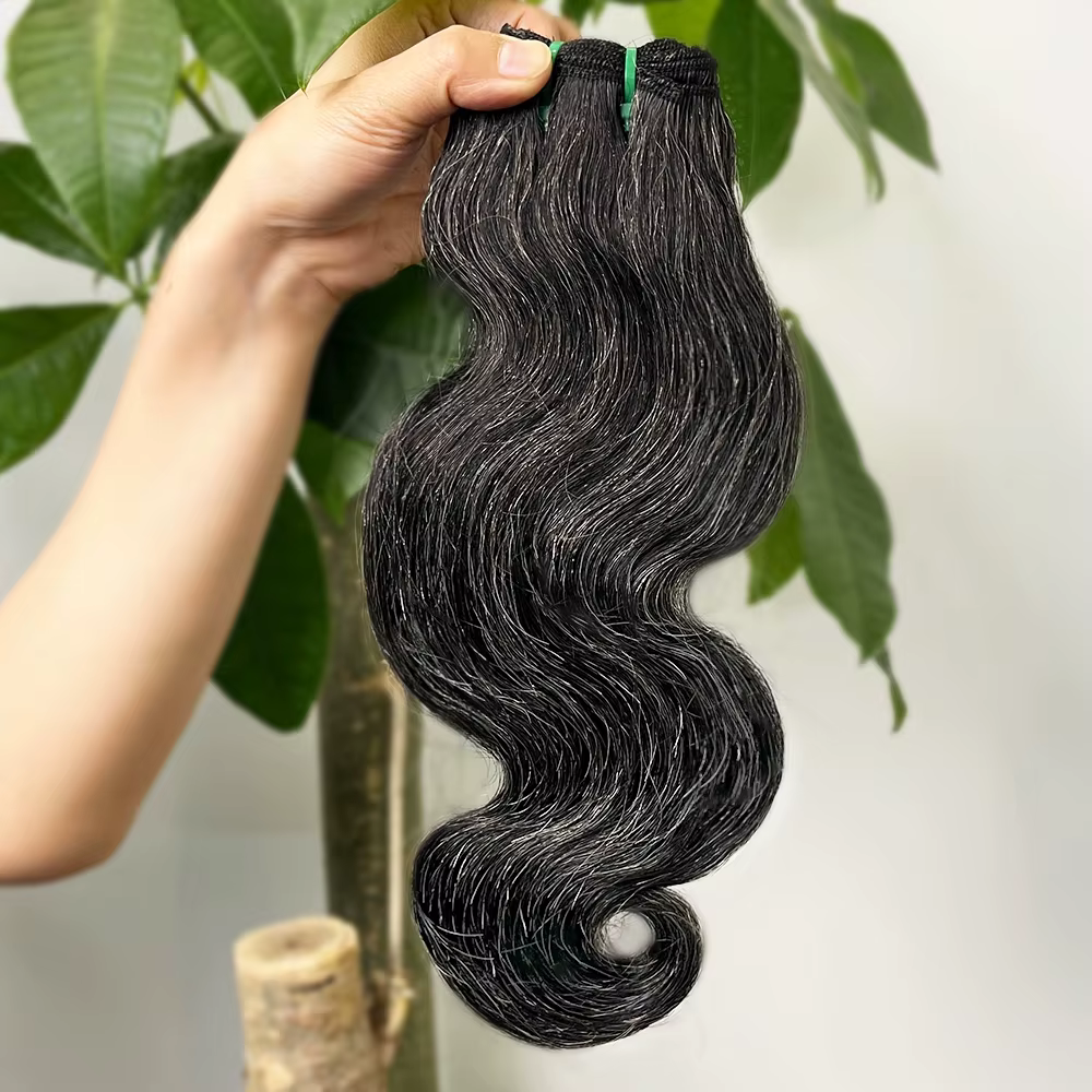 Extensions de cheveux humains Salt and Pepper P1B/Gris