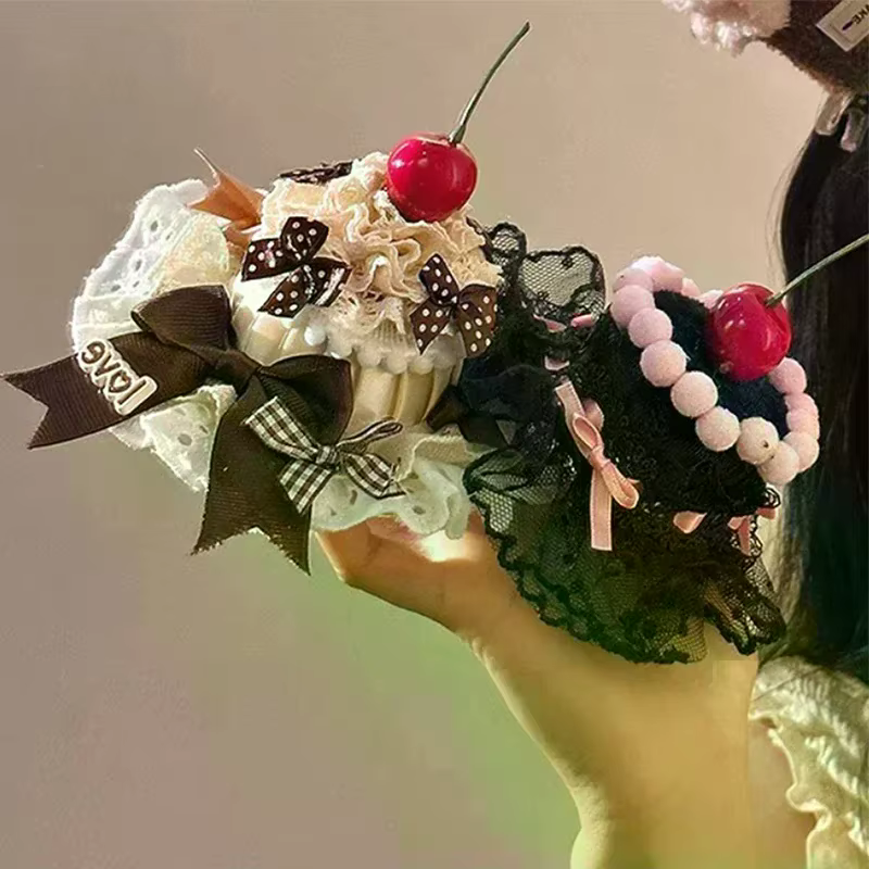 Pince à cheveux Lolita en dentelle