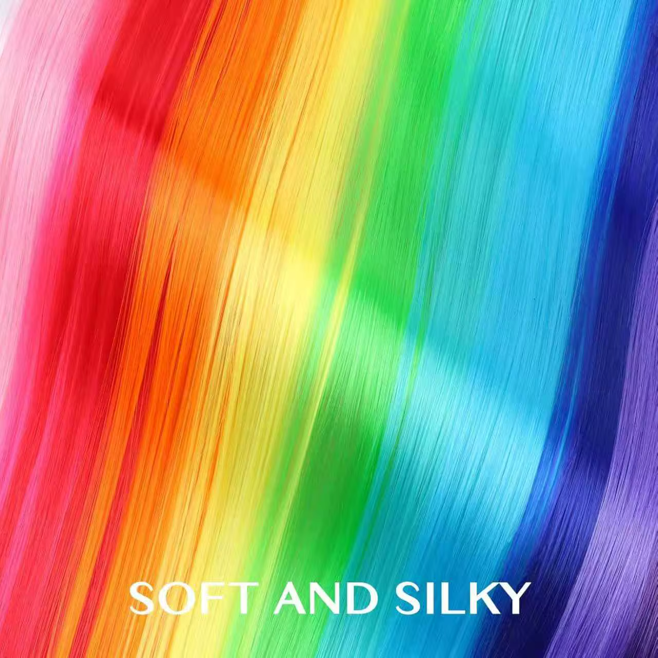 Extensions de cheveux colorés de 22 pouces
