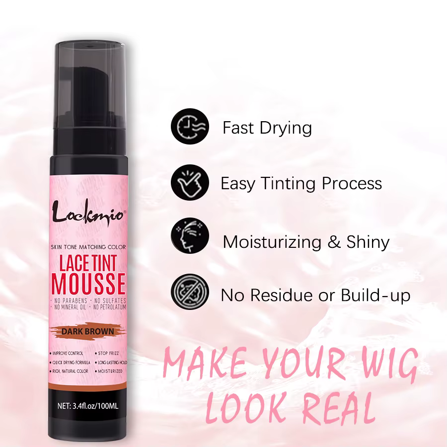 Mousse de teinte pour perruque