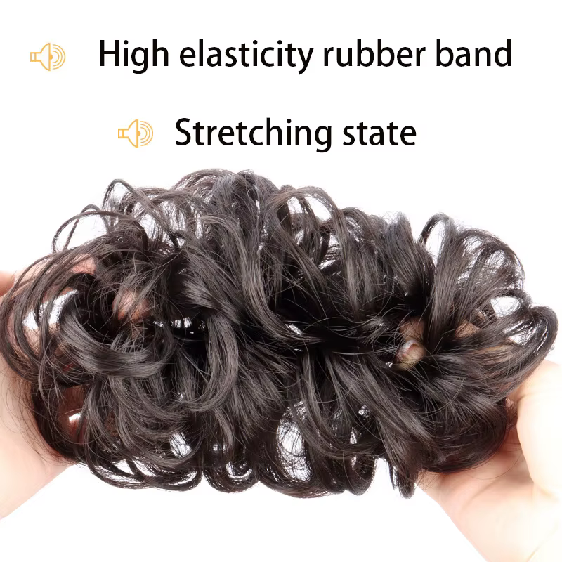Chignon synthétique Flexible et élastique pour femmes