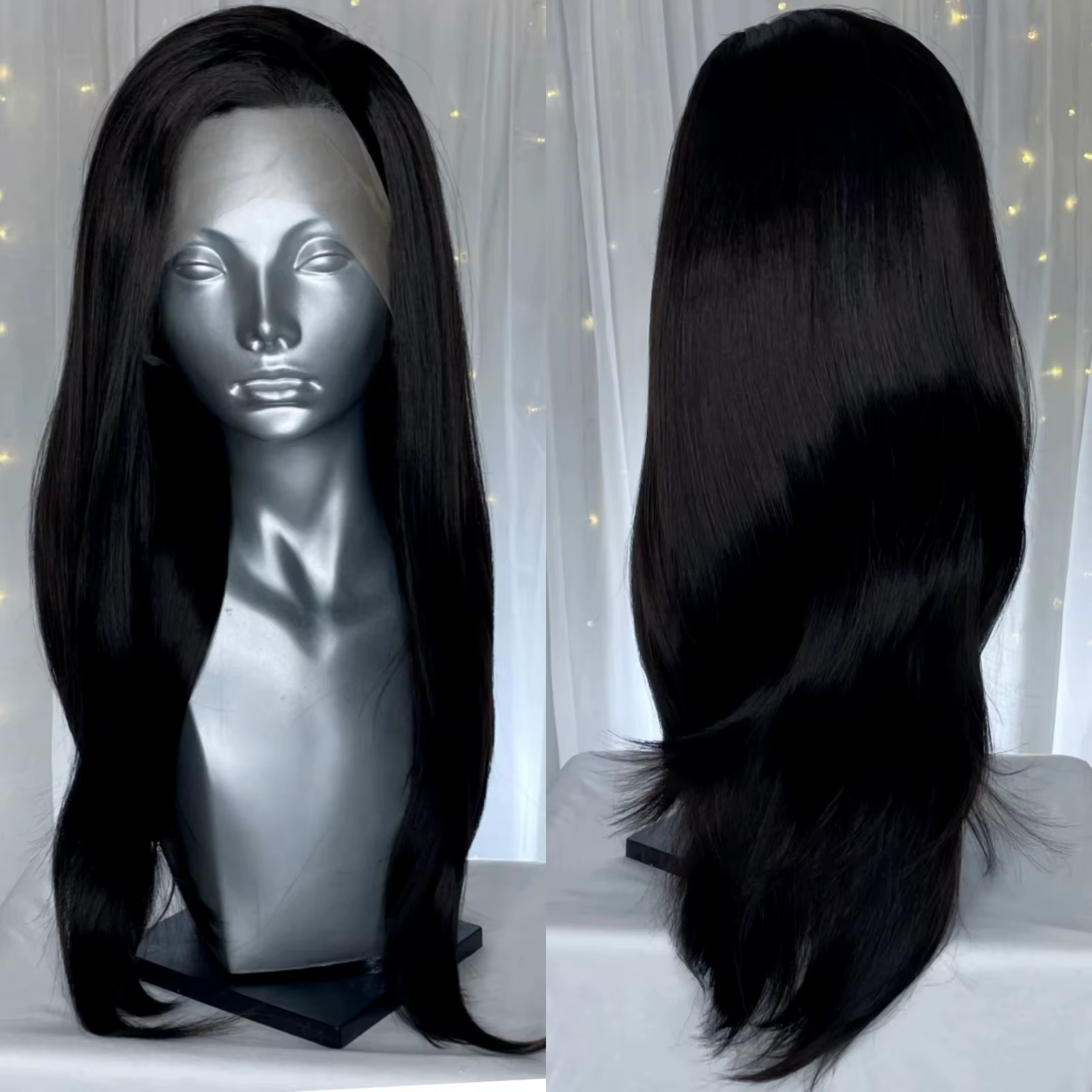 Perruque Lace Front Wig synthétique ondulée longue