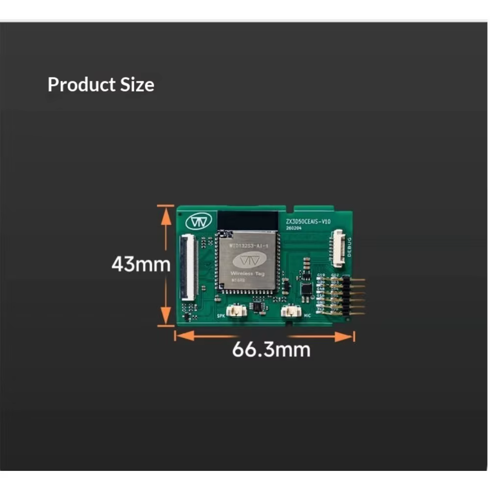Carte de développement vocale IA ESP32 S3 ZX3D50CEAIS PCBA Cloud pour la carte de développement Cloud