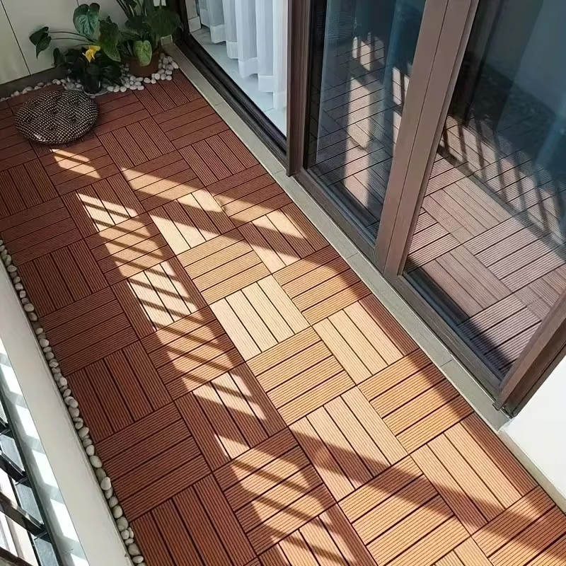 Plancher de balcon adapté à terrasse extérieure, balcon, jardin, cour, décoration de sol, épissage, carrelage de balcon, 1 pièce