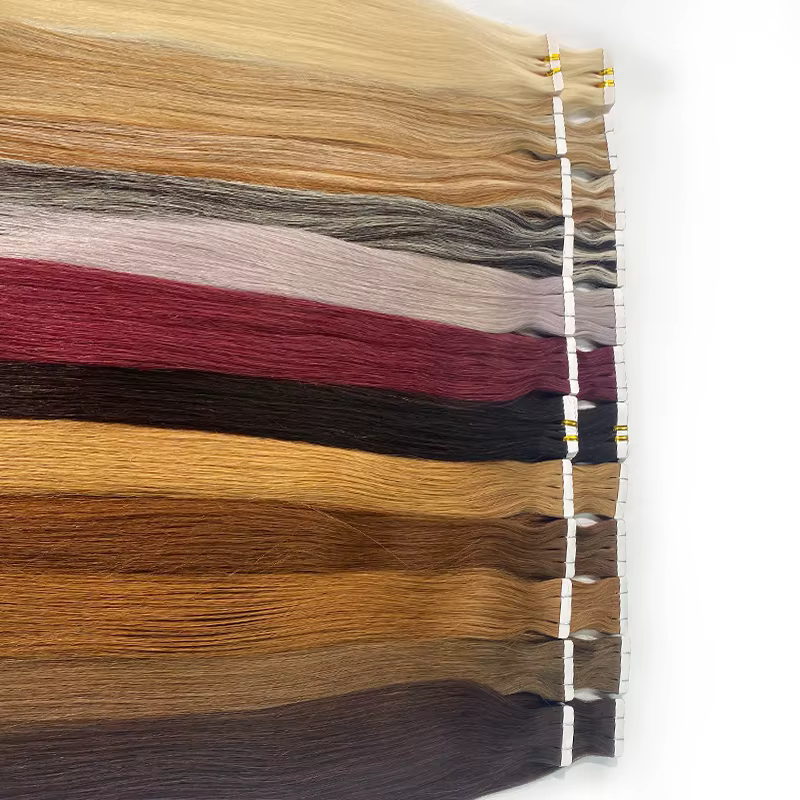 Extensions de cheveux Remy à ruban adhésif pour femmes