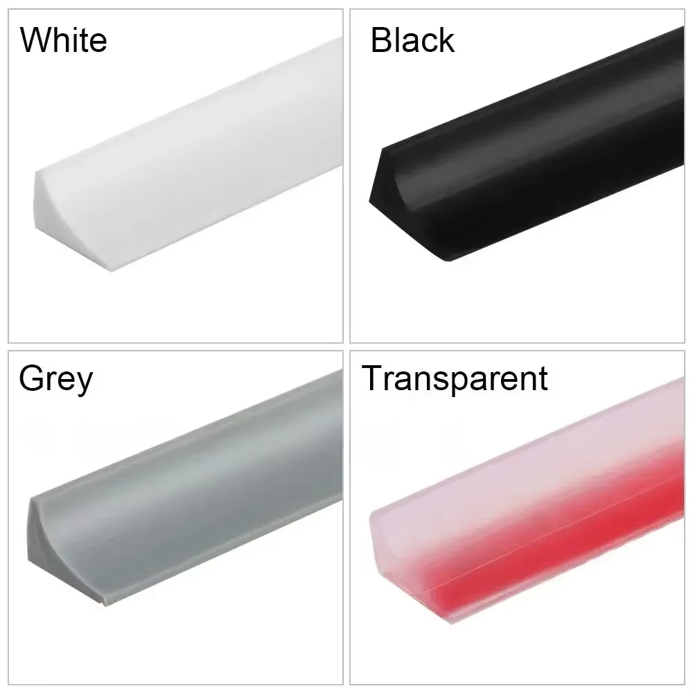 1PC Bande de séparation en PVC pour salle de bain 50/100/200cm, barrière de retenue d'eau, bande d'étanchéité pour douche