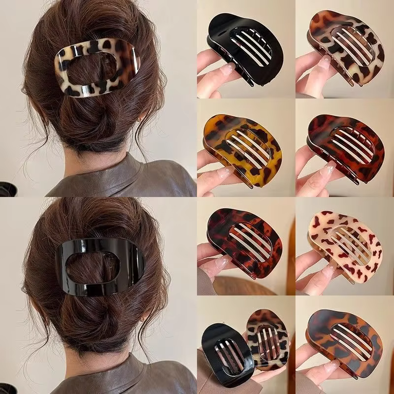 Pinces à cheveux en ormeau simples en forme d'arc pour femmes