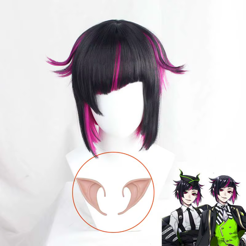 Perruque de Cosplay Anime Lilia Vanrouge Twisted Wonderland pour femmes