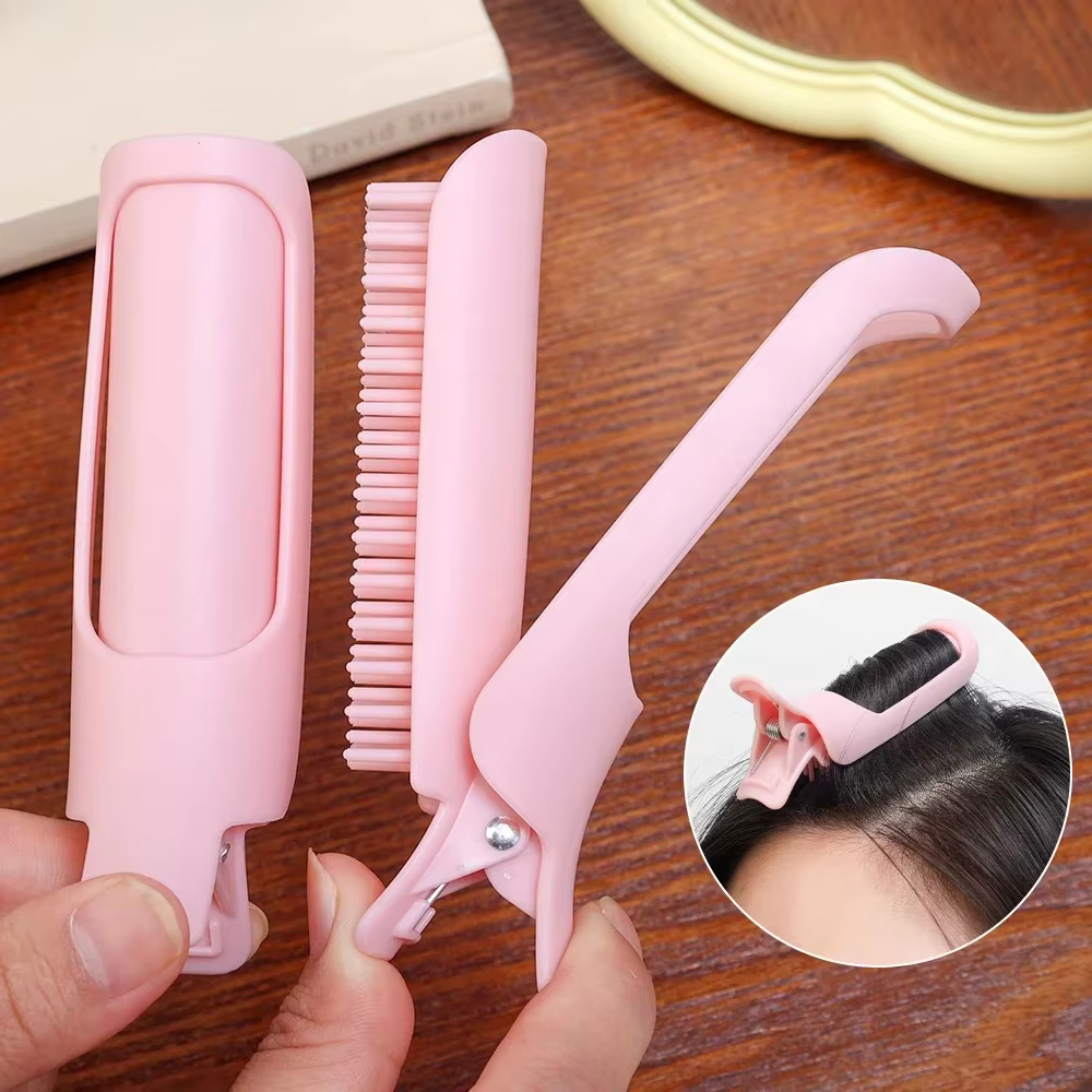 Épingle à cheveux moelleuse frangue à friser Clips 1/2 pièces racines