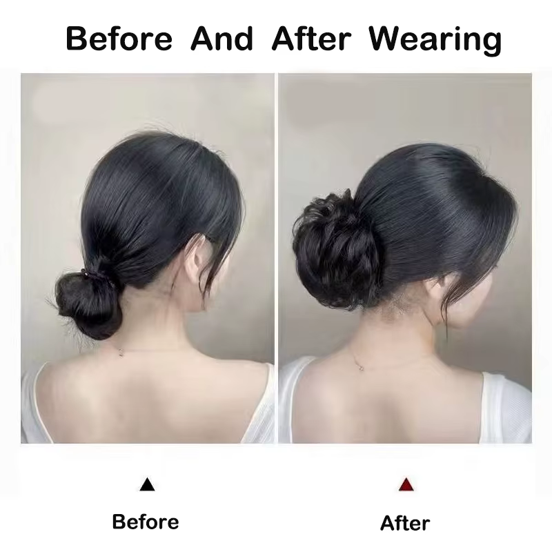 Extensions de chignon synthétique bouclé désordonné