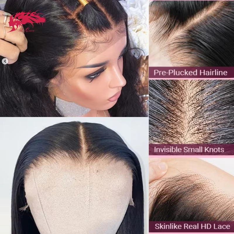 Ali Queen Body Wave HD dentelle frontale perruque transparente 13X4 & 13X6 avant vierge cheveux