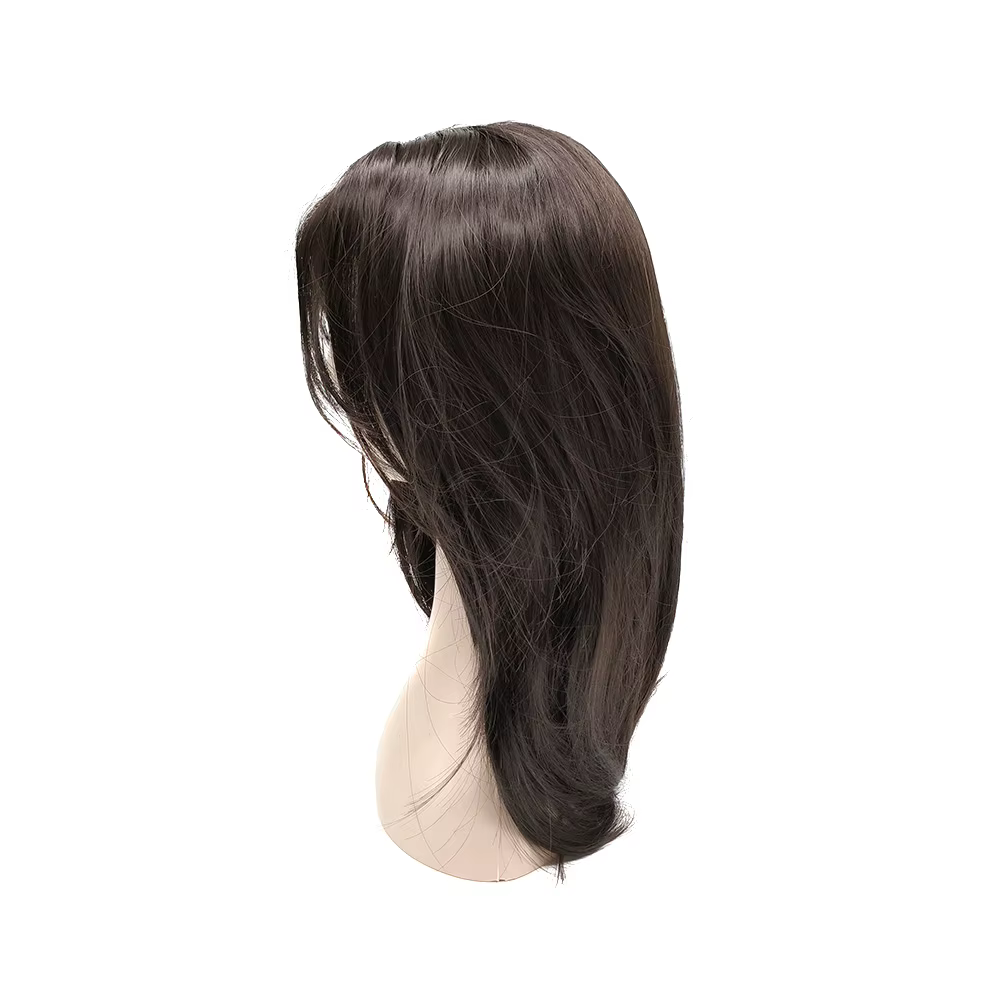 Perruque synthétique ondulée avec frange rideau et bandeau pour femme – Qualité supérieure pour usage quotidien