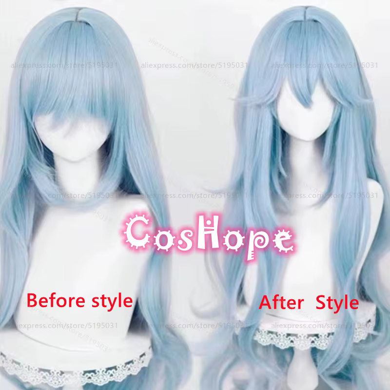 Rei Ayanami Anime Cosplay Perruques Synthétiques pour Femmes