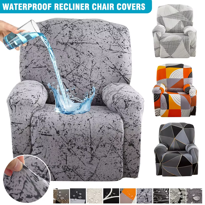 Housses de chaise inclinable extensibles 4 pièces