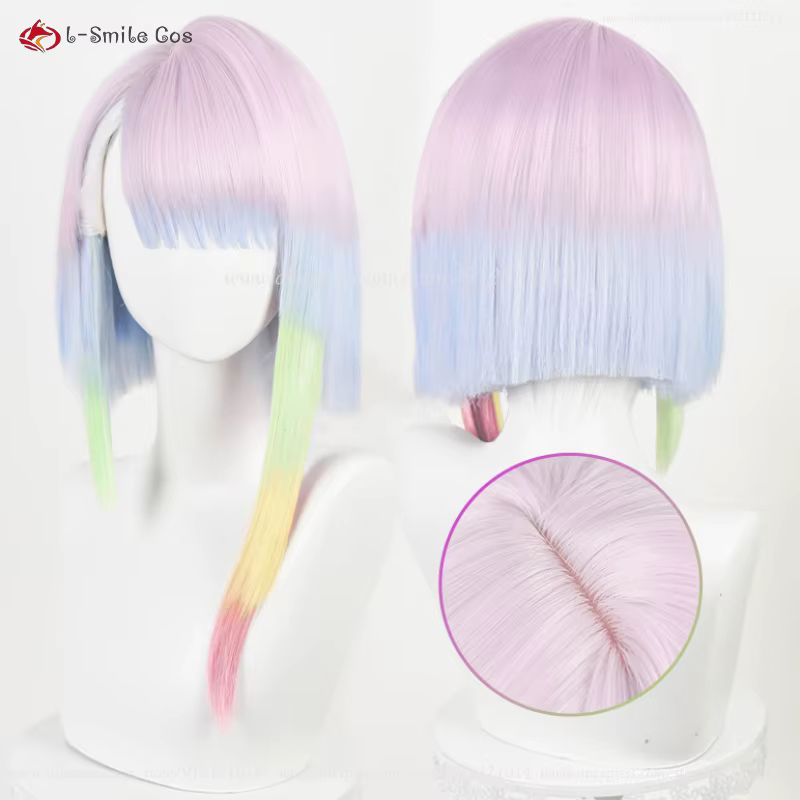 Perruque Anime Lucy Cosplay pour femme