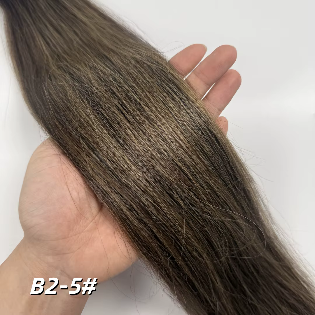 Extensions de cheveux vierges à coudre