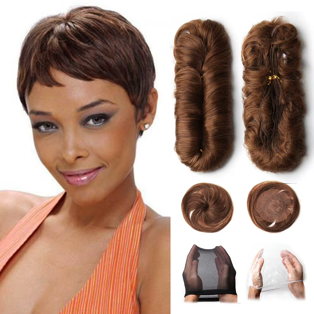 28 pcs/Lot Extensions de cheveux humains indien brut paquets