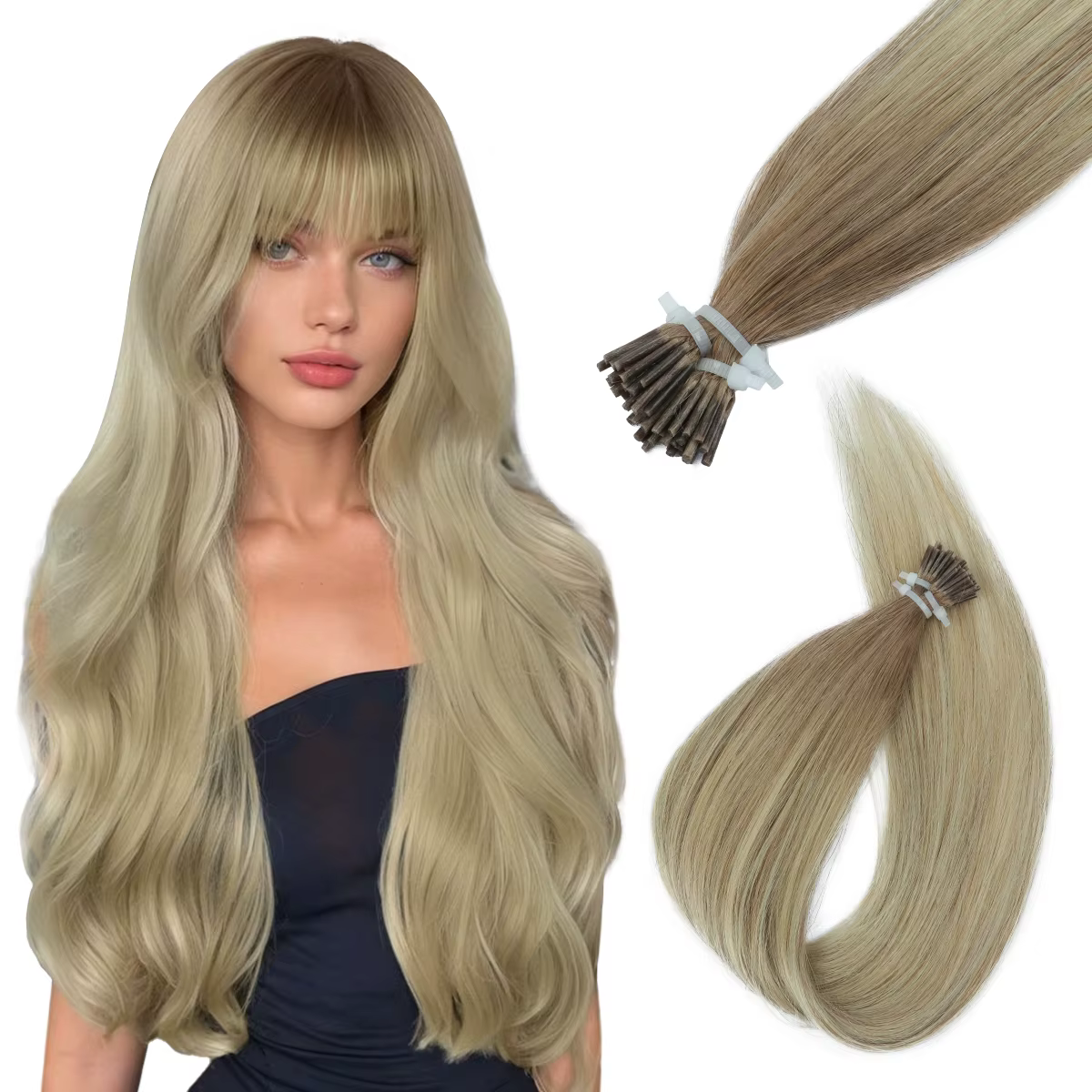 I Tip Extensions de cheveux