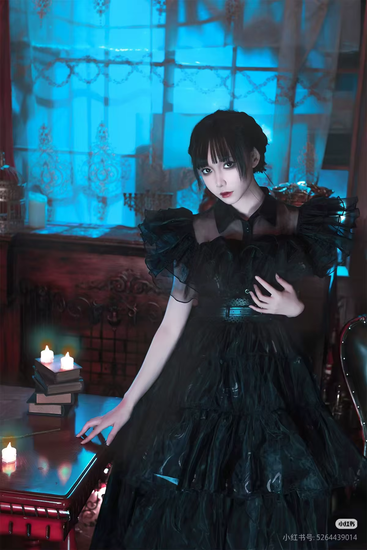 Costume de Cosplay Addams pour Halloween