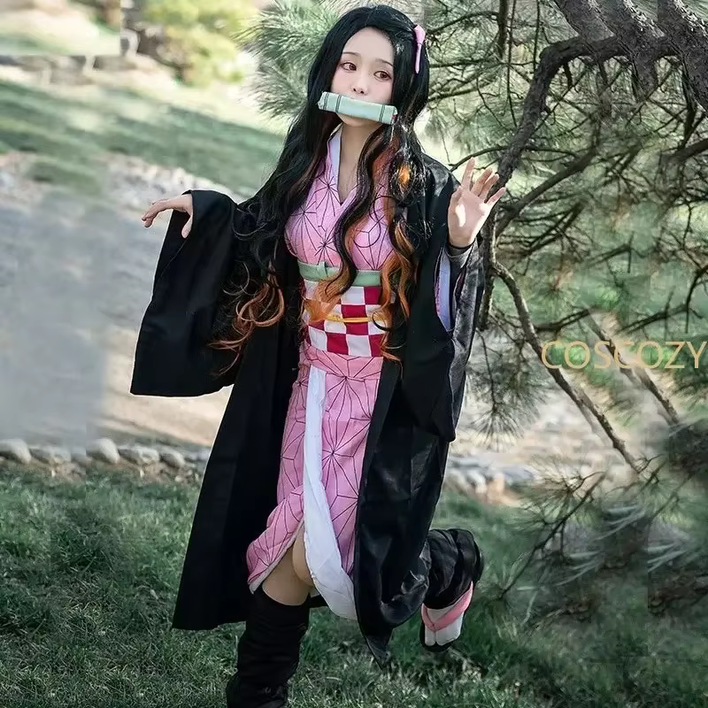 Nezuko Cosplay Anime démon tueur Kimetsu No Yaiba