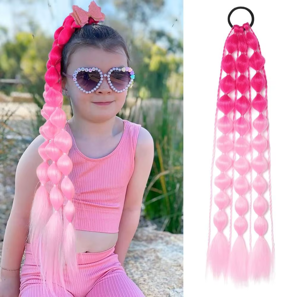 Extensions de cheveux colorés 50cm avec attache
