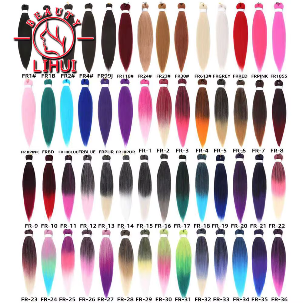 Extensions capillaires synthétiques Yaki lisses au Crochet