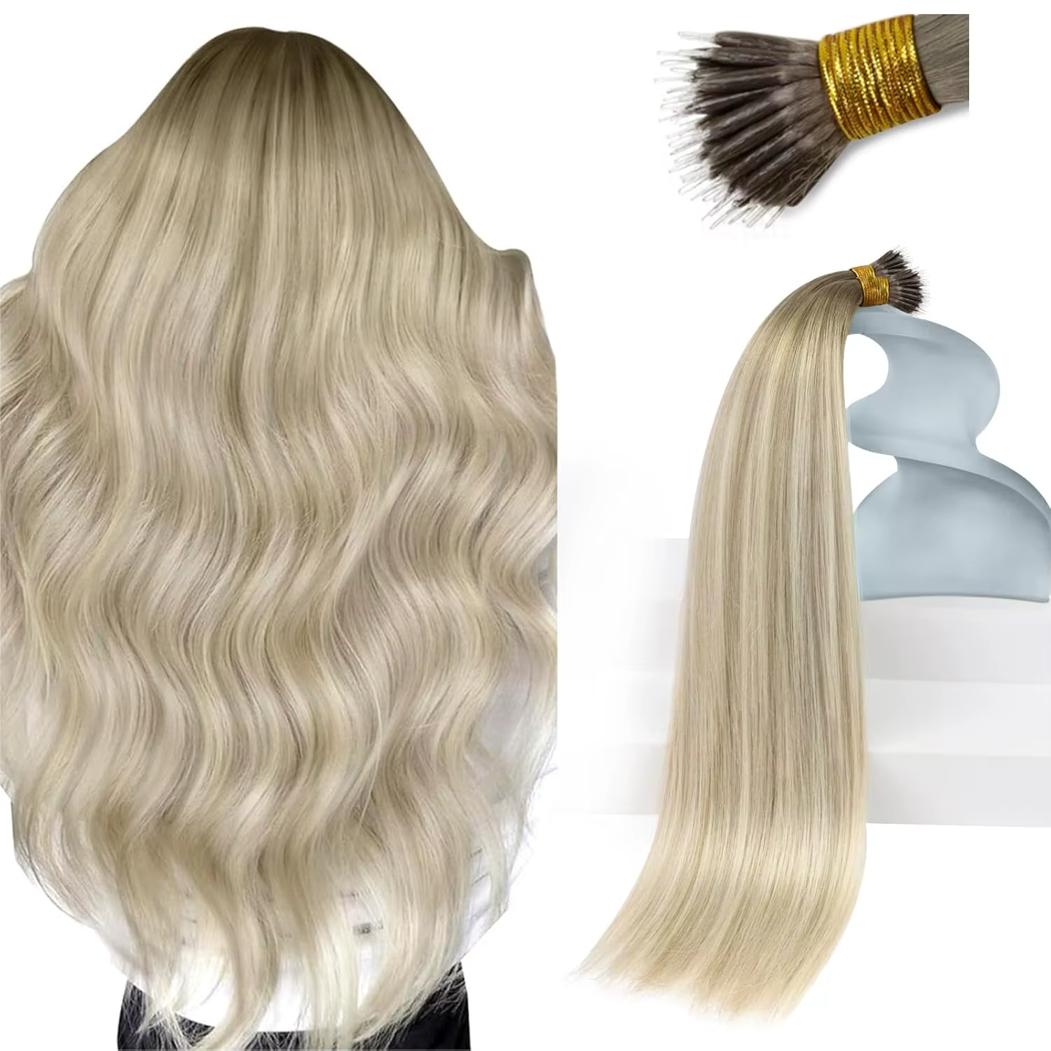 Nano perle Extensions de cheveux