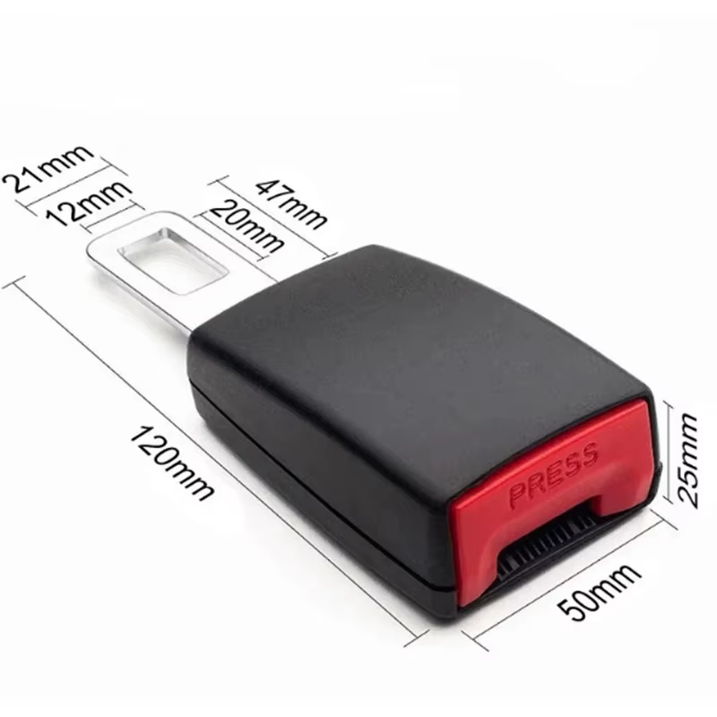 Extension de ceinture de sécurité pour voiture, 1/2 pièces, couverture de ceinture de sécurité, rembourrage, boucle d'extension, Clip de ceinture de sécurité, accessoires de voiture