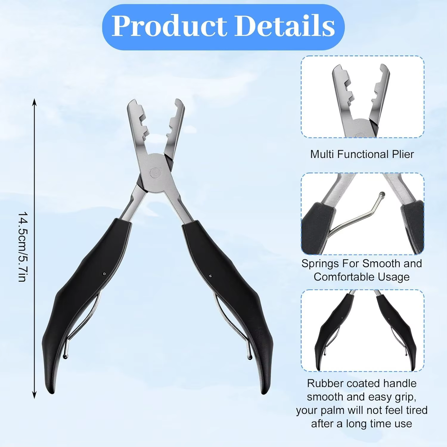 Pince d'extension de cheveux multifonction