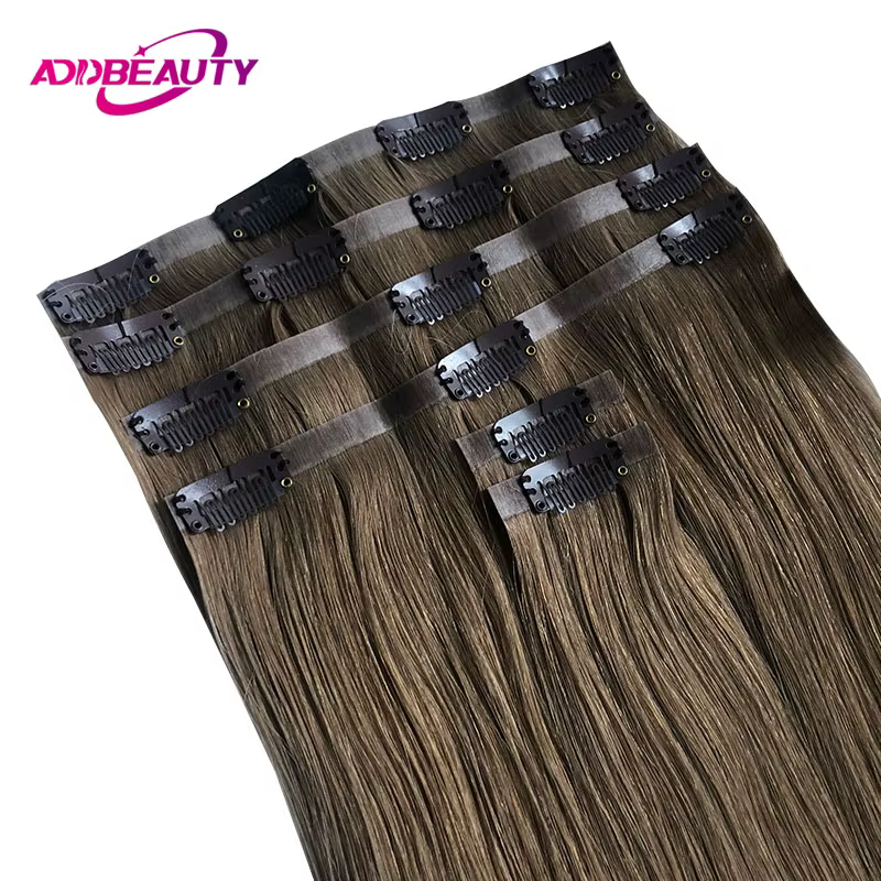 Extensions de cheveux à clipser et à coller
