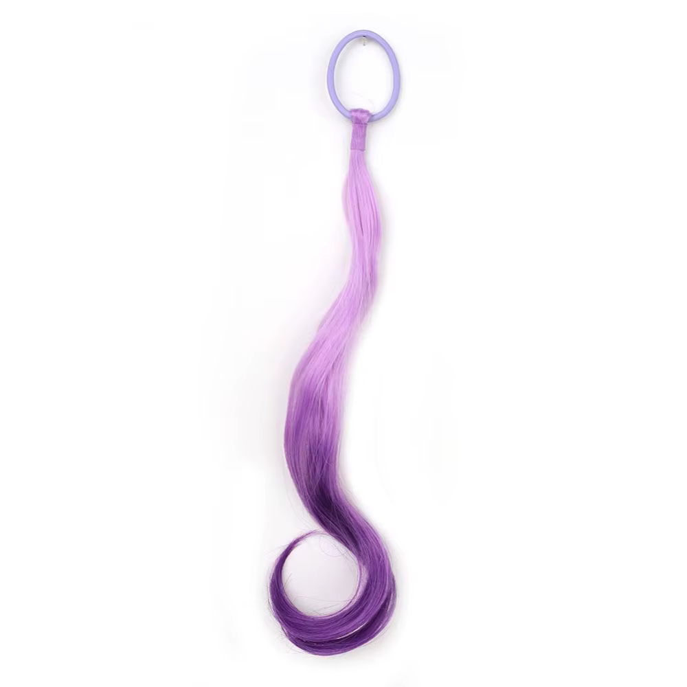 Extensions de cheveux colorées synthétiques de 14 pouces