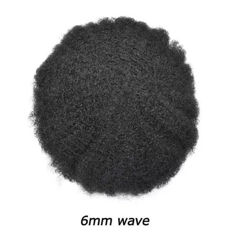 Prothèse capillaire pour homme Afro Toupee