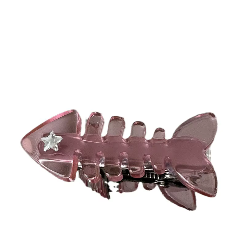 Y2K rose petit poisson barbe épingle à cheveux Style canard bouche pince Design sens Bang