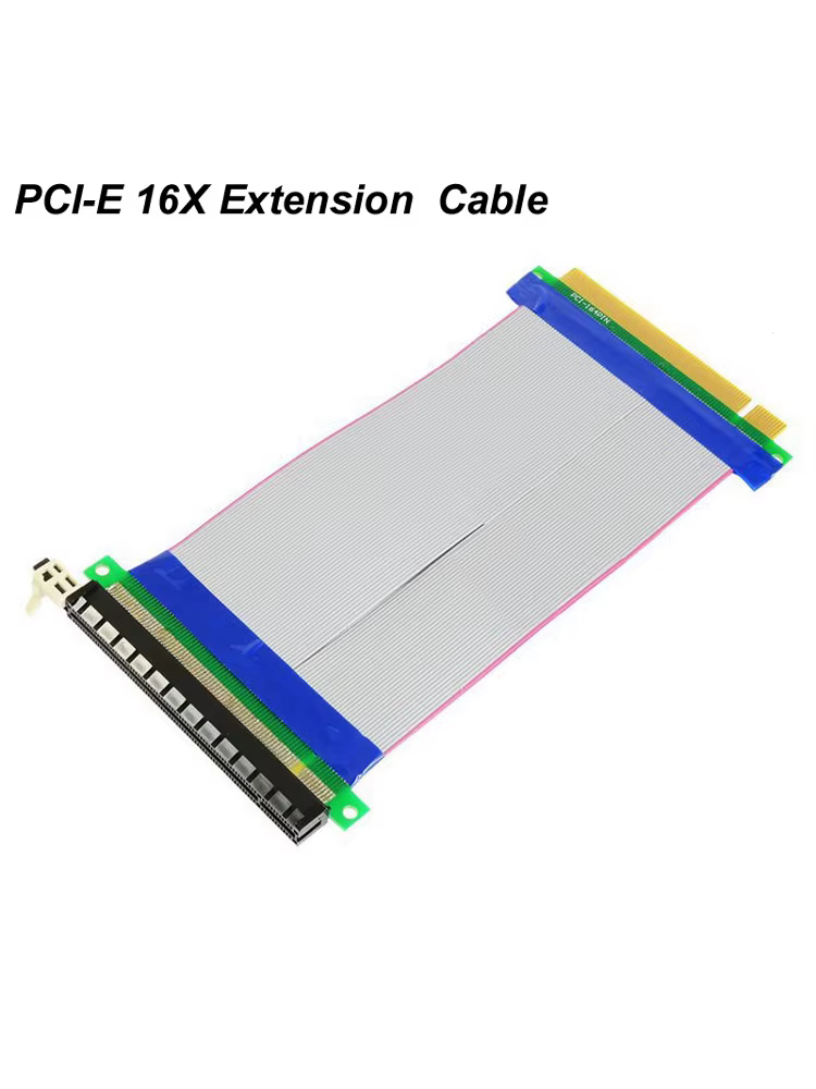 NOUVEAU Câble d'extension flexible PCI-E PCI Express 16X pour boîtiers 1U 2U de petite taille