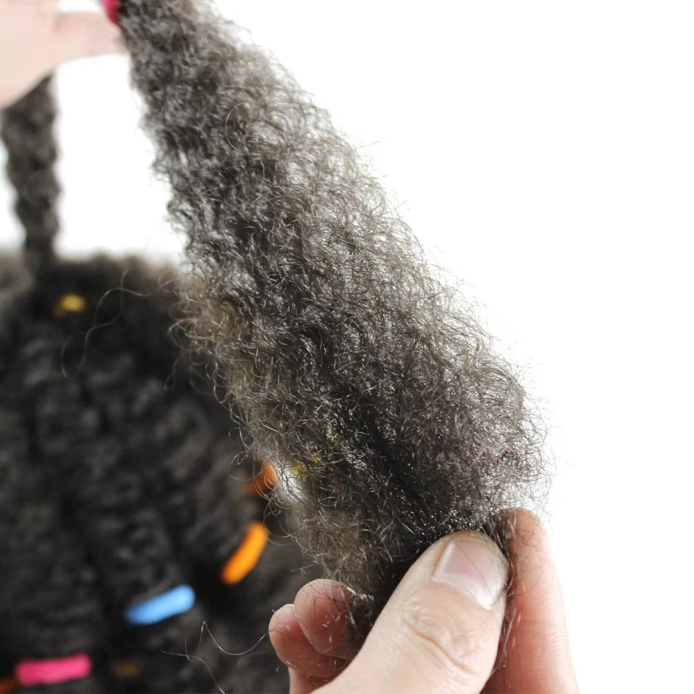Afro crépus cheveux 12 pouces pré étiré
