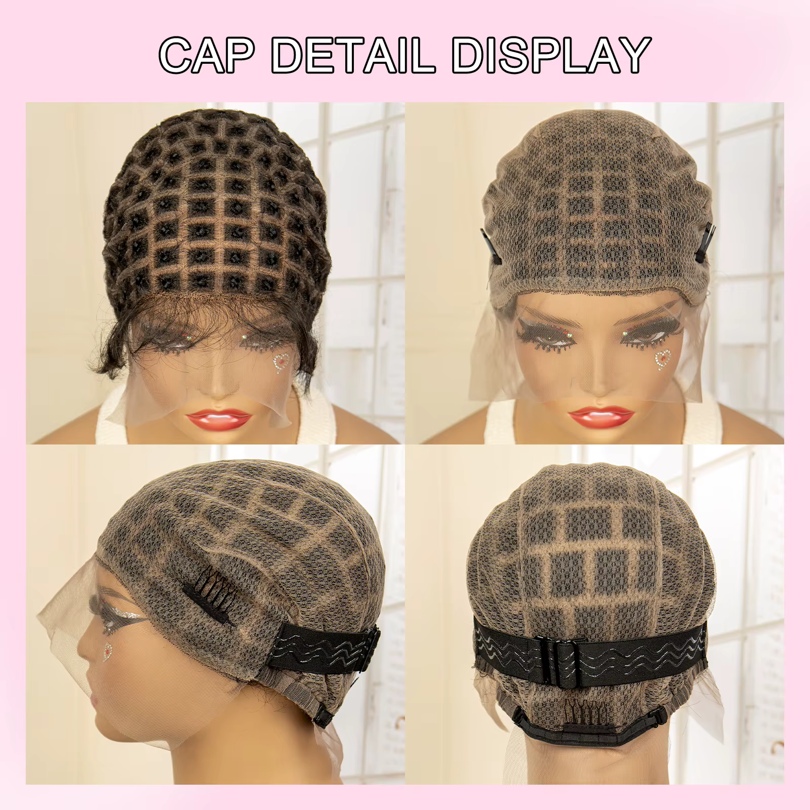 Bonnet de perruque tressé pour tresses au crochet