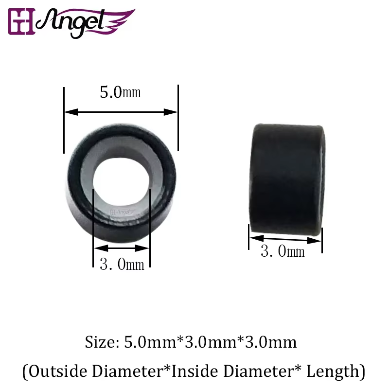 Anges 5000 pièces/sac 5.0*3.0*3.0mm anneaux en Silicone microliens perles de cheveux pour Dreadlock plume Extensions