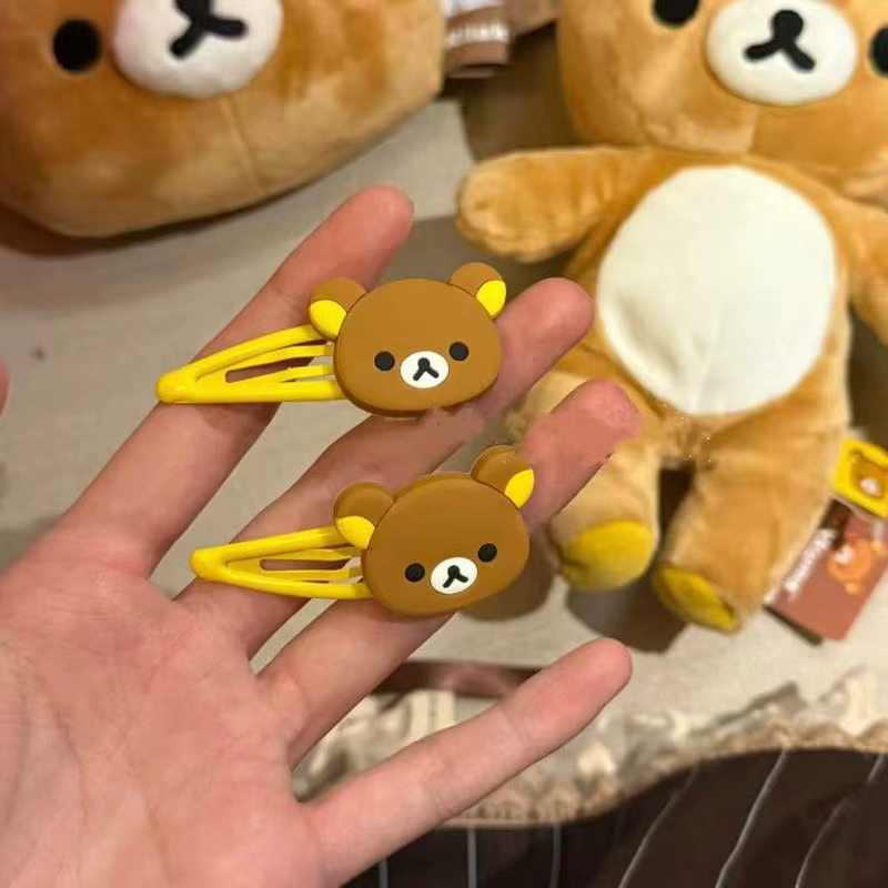 Barrettes Rilakkuma mignonnes pour cheveux