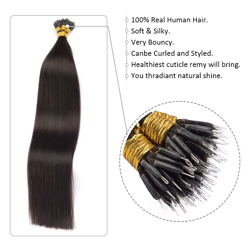 Femmes Extensions de cheveux humains droite Remy Extension