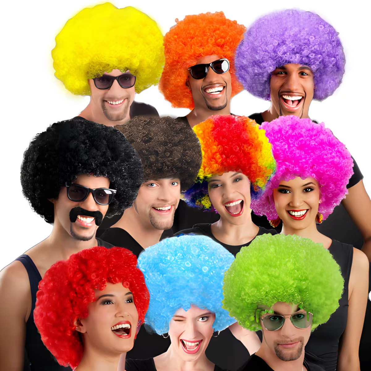 Perruque de Clown Afro Bouffante