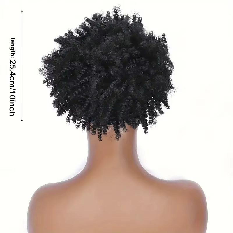 Perruque bandeau courte crépue bouclée Blonde ombrée Afro