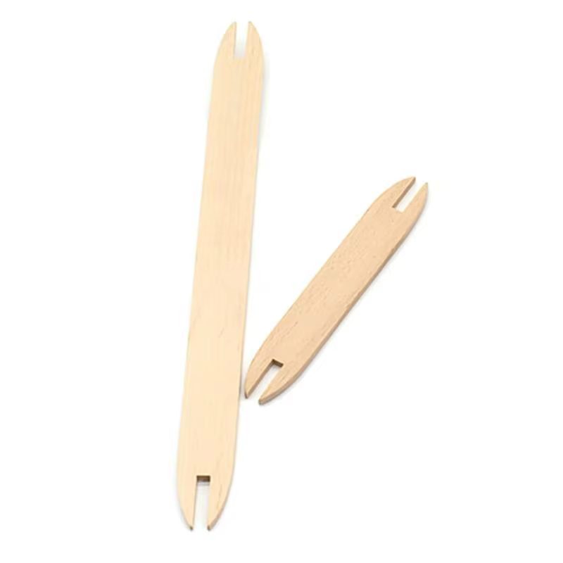 E8BD 5PCS Sticks tissage en bois 6 pouces 11,8 pouces tissage long