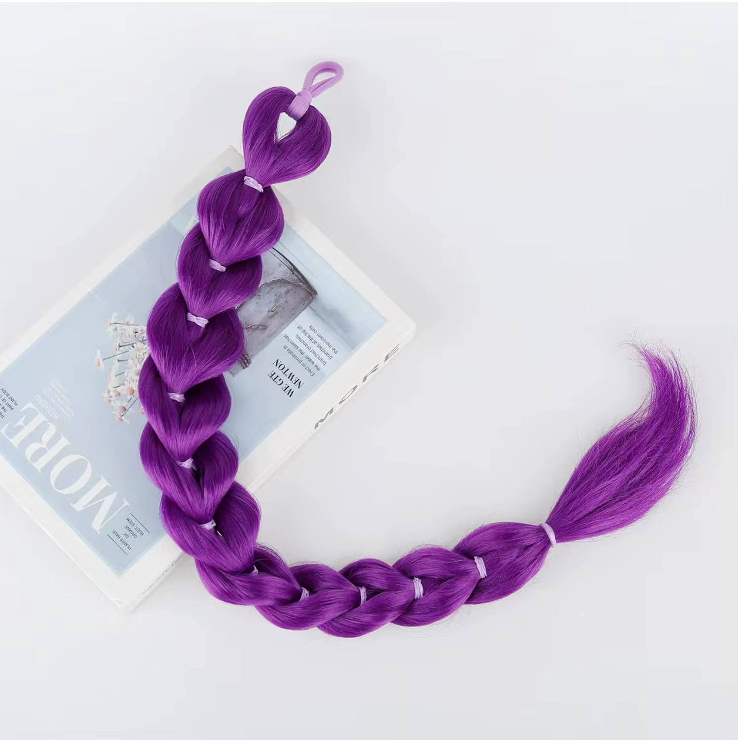 Extension de cheveux tressés Purple Dragon pour filles